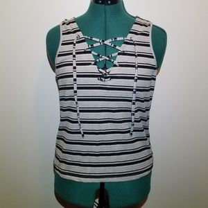 Lace-up Tank Top